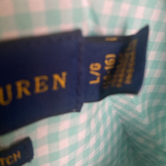 Ralph Lauren, gingham, button-down, boys, shirt, and NWOT - Picture 7 of 7